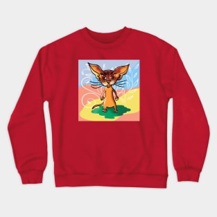 abyssinian cat Crewneck Sweatshirt